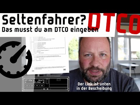 LKW/Bus Seltenfahrer? Das musst du am Kontrollgerät eingeben.