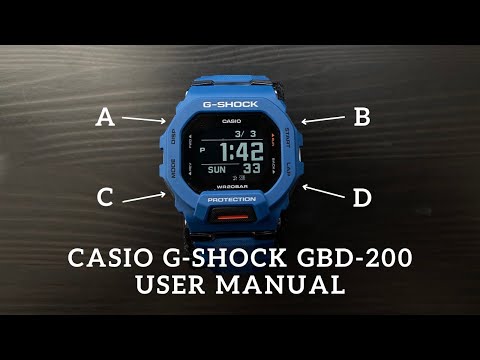 Casio G-shock GBD-200 User Manual | How To Setup Casio G-Shock GBD-200