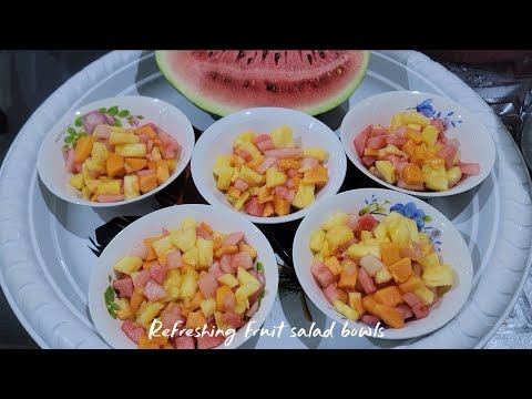 Easy Tropical Fruit Salad Recipe with Pawpaw, Watermelon, Pineapple & Lemon | Healthy & Refreshing!