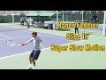 Roger Federer Slice Backhand In Slow Motion - BNP Paribas Open 2013