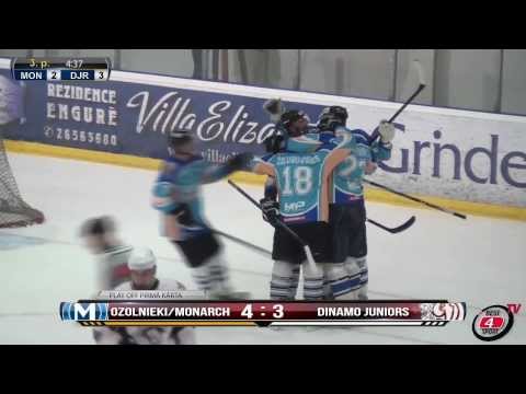 Ozolnieki/Monarch - DinamoJuniors (4:3) PLAY OFF pirmā spēle/ vārtu guvumi (01.03.2014)