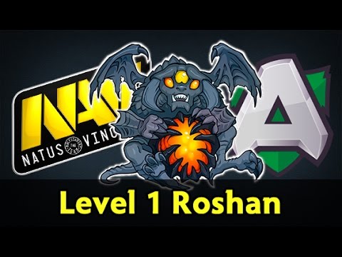 New NaVi vs new Alliance first match lvl 1 Roshan — el clasico
