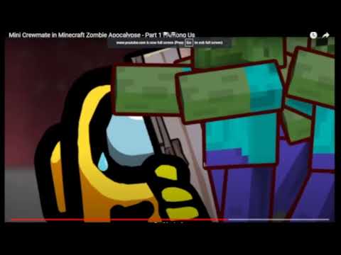 (BIG MISTAKE) Mini Crewmate in Minecraft Zombie Apocalypse (both parts)