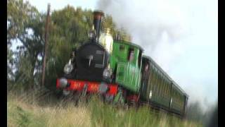 preview picture of video 'Steam locomotive The Green the Blue and the Black'
