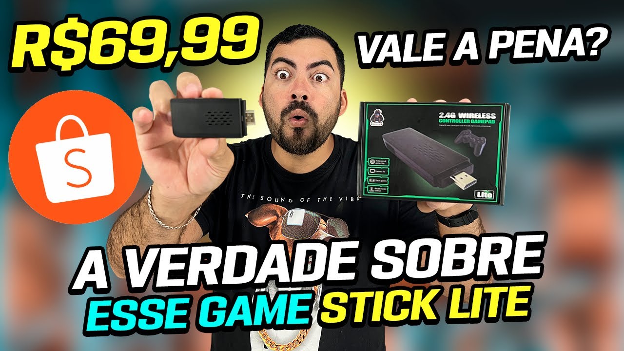 VALE A PENA? A VERDADE! GAME STICK LITE COM 10.000 JOGOS GRÁTIS E QUE TODO MUNDO ESTÁ COMPRANDO!