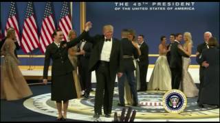 President Trump Dances at the Armed Services Inaugural Ball