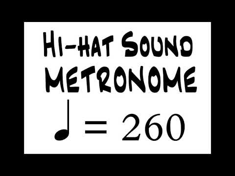 BPM 260 Hi Hat Sound Metronome