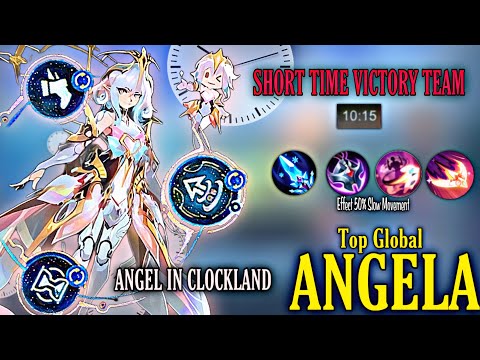 50% ITEM SLOW MOVEMENT & TIME VICTORY TEAM !! ANGELA IN CLOCKLAND || Best Angela Emblem 2023