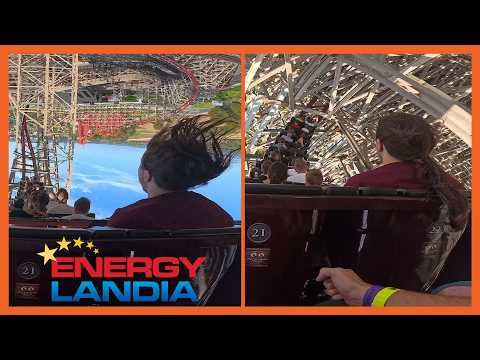 Zadra Wooden Roller Coaster - Energylandia - RMC Hybrid - POV Last Row