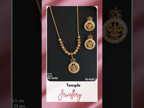 Temple jewelry matte gold polish party wear beautiful fancy ...