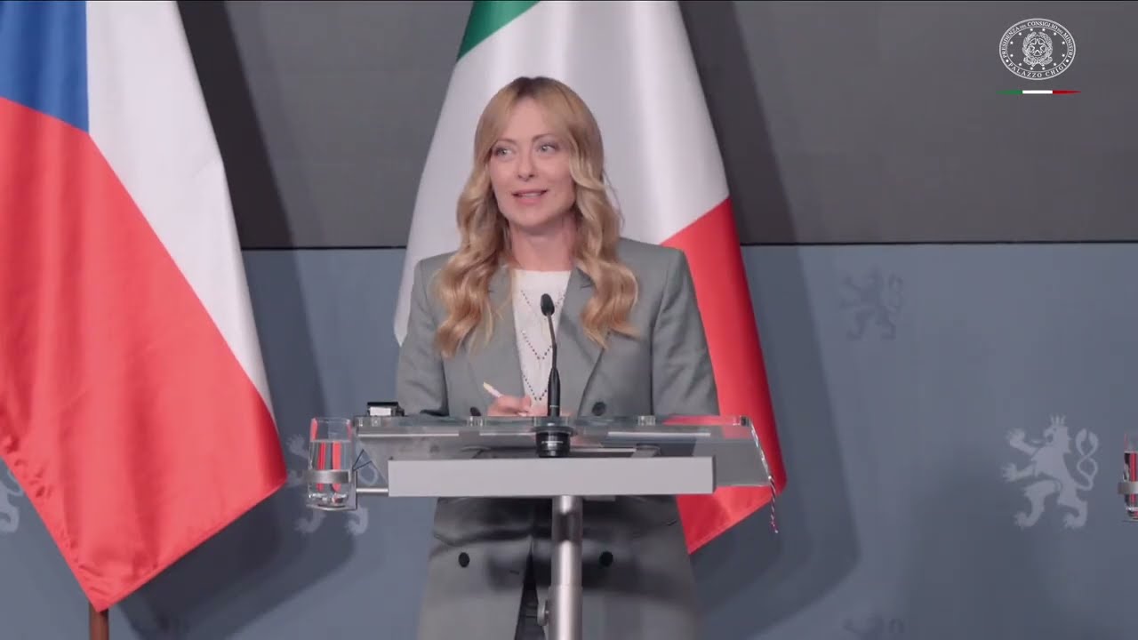 🔴 DICHIARAZIONI DI GIORGIA MELONI DA PRAGA CON IL PRESIDENTE  DELLA REPUBBLICA CECA, ANDREJ BABIŠ