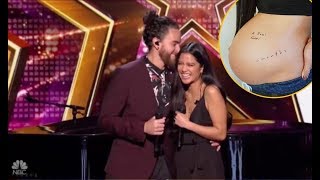 Us The Duo: Singing Couple ❤ Announces PREGNANCY On Judge Cuts | America&#39;s Got Talent 2018