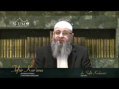 Da li se prima dova postača pred iftar? - dr. Safet Kuduzović