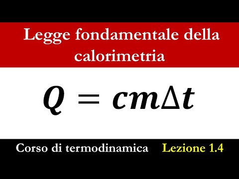 Fundamental law of calorimetry
