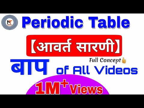 आवर्त सारणी | full Concept | Periodic Table in hindi | PERIODIC TABLE | Awart Sarni |NTPC,JE,RRB,SSC Video