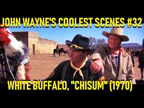 John Wayne's Coolest Scenes #32:  White Buffalo, "Chisum" (1970)