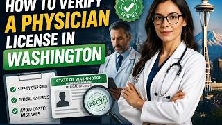 How to verify a physician license in Washington