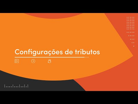 Configurações de tributos - CFOP ICMS CST CSOSN