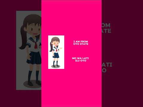 Self introduction in yoruba