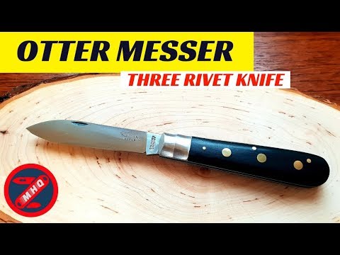 Hard Use Slipjoint! Otter Messer 3 Rivet Knife, Drei Nieten Messer Solingen Knife