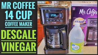 DESCALE WITH VINEGAR Mr. Coffee 14 Cup XL Capacity Programmable Coffee Maker FIX