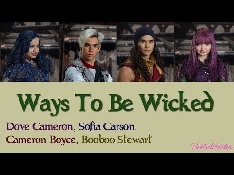 Ways To Be Wicked - Descendants Cast (Color Coded Lyrics)