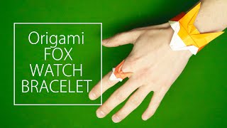 Easy origami bracelet fox | Paper bracelet DIY