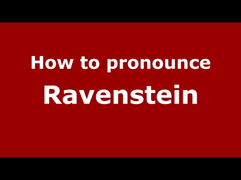 How to pronounce Ravenstein (Germany/German) - PronounceNames.com