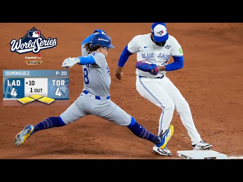 FULL TOP of 10TH INNING: Dodgers had the BASES LOADED vs. the Blue Jays! (2025 World Series Game 7)