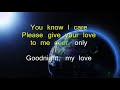 Goodnight My Love Gloria Estefan 1994 (Lyrics Video)