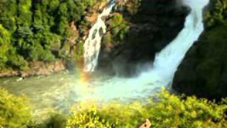preview picture of video 'Rainbow at Shivasamudram falls'