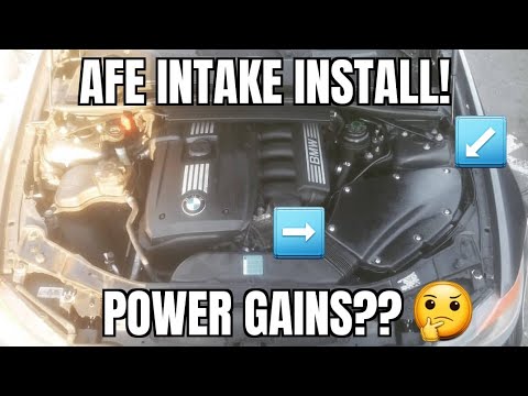 Stage 2 Afe Power Air Intake Install On The E90!