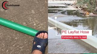 Layflat Hose with Couplings vs PE Layflat Hose