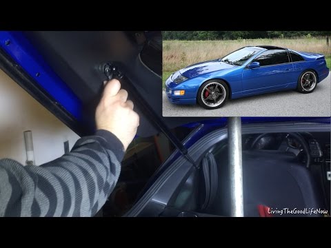 Self Lifting Nissan 300zx Rear Hatch Struts CZP Aftermarket Z1 UHP High Power Damper Shocks Install