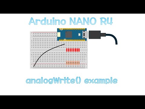 Arduino NANO R4: LED scanning by analogWrite