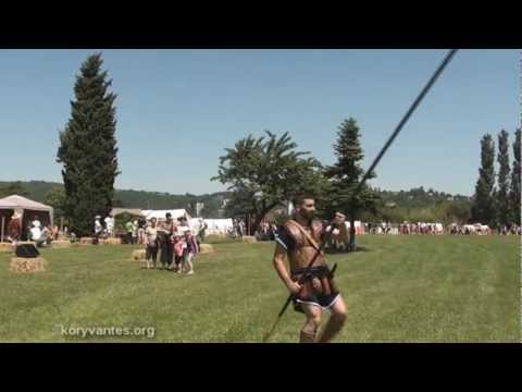 KORYVANTES: Demonstration of Sarissa use on "GALLO-ROMAN" Festival 2012