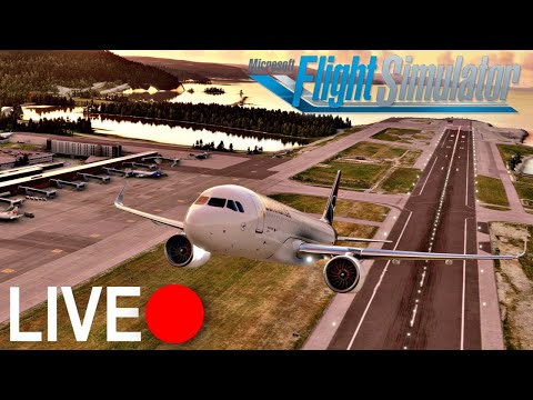 Flight Simulator 2020 - A320neo nach Norwegen! AeroNewsGermany LIVE!