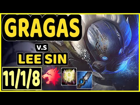 WARDEN (GRAGAS) vs LEE SIN - 11/1/8 KDA JUNGLE CHALLENGER GAMEPLAY - EUW
