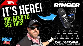 Video thumbnail for New Golf Tech! Blue Tees Golf Ringer Smart Magnetic GPS Handheld Device! by Bogey King Golf