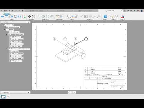 Fusion360 parts list walkthrough