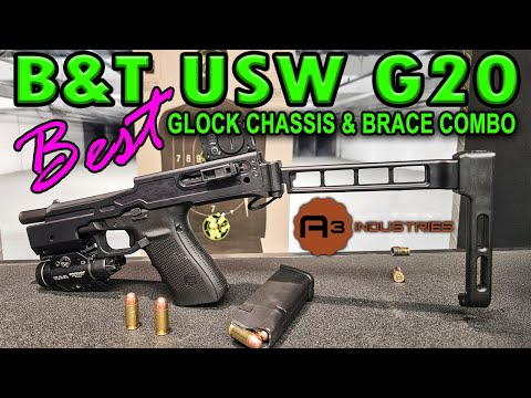 B&T USW G20 Chassis with A3 Industries Brace