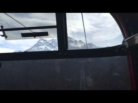 Mount Pilatus view from cable car from kriens