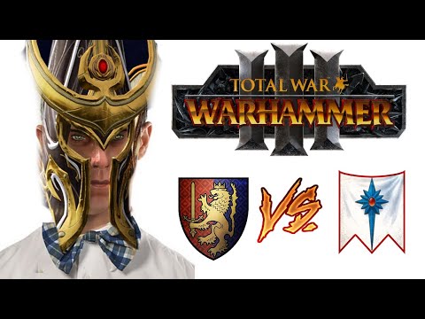 Can Teclis Face THE GRAILS? Bretonnia vs High Elves - Total War Warhammer 3