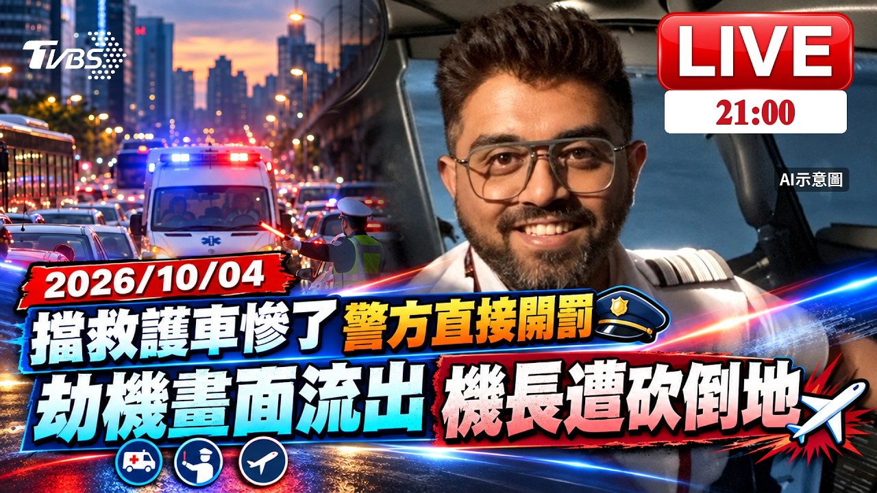 【LIVE】開豪車擋救護車40秒!駕駛慘了  杜拜劫機新畫面曝!機長遭砍倒地｜20261004