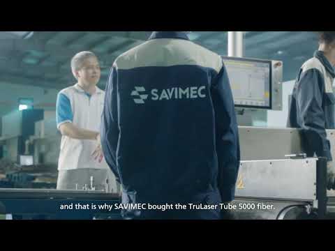TRUMPF TruLaser Tube 5000 fiber: SAVIMEC – einen Schritt voraus