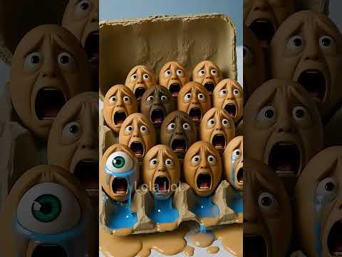 Crazy Eggs: Breakfast Horror Begins 😱🥚🔥#egg #eggs #crazyeggs