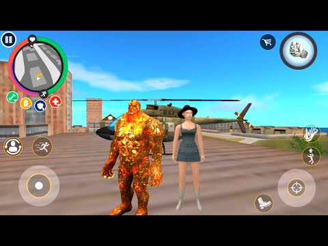 Rope Hero Vice Town | Mutant Tower To Jump Fight Town Police Car | Rope Hero Zombie With Army Fight