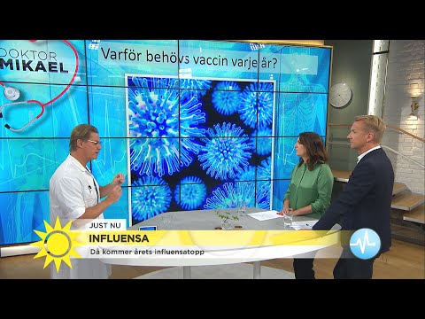 Doktor Mikael: "Ingen dör av vaccin 100-tals dör av influensa" - Nyhetsmorgon (TV4)