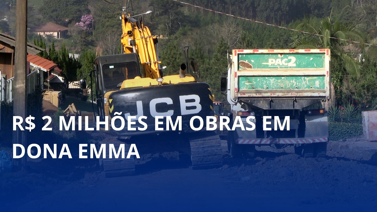 Dona Emma inicia nova fase de pavimentação com investimento de R$ 2 milhões