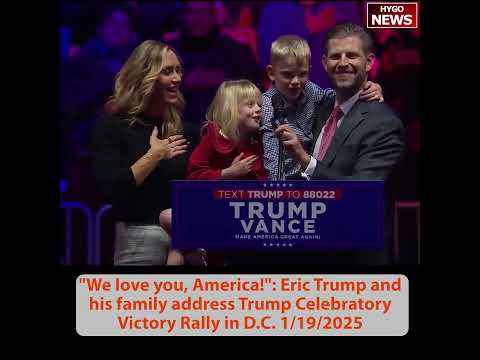 Eric Trump's cute kids delivered pledge of allegiance in parents' arms, Lara Trump spoke